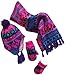 N'Ice Caps Little Girls and Infants Geo Print Sherpa Lined 3 Pc Knit Set