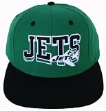 New York Jets Two Tone Green/Black Wave Script Snapback Adjustable Flatbill Hat