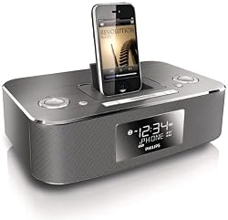 Philips DC290/37 Docking Clock Radio for iPod/iPhone (Aluminium)