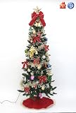 豪華クリスマスツリー 180cm スリムツリータイプ 【セットツリー ツリースカート付】