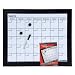 Dooley Boards Black Framed Magnetic Calendar Dry Erase Board, 18 x 22 Inch, Black (1824CALMG)