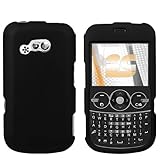 LG 900G Black Rubber Feel Snap-On Cover Hard Case Cell Phone Protector