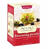 Numi Organic Tea Flowering Tea Blooming Petals, 6-Count Flowering Tea (Pack of 4)