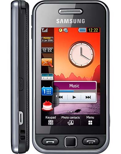 Samsung S5230 WiFi (WLan) Smartphone (Touchscreen, 3MP Kamera, Video, MP3-Player, Bluetooth) noble-black