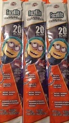 (1) KITE DESPICABLE ME MINION 20 INCHES TALL FACE KITE