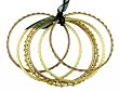 Bracelet - B198 - 5 Pc Bangle Set - Indian Style ~ Yellow Lime