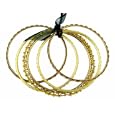 Bracelet - B198 - 5 Pc Bangle Set - Indian Style ~ Yellow Lime