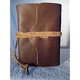 Small Chestnut Pocket Journal with Handmade Paper