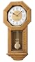 Seiko Wall Pendulum Schoolhouse Clock Golden Brown Solid Oak Case