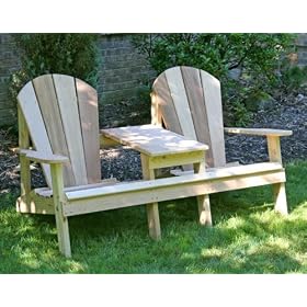 Red Cedar Southern Wide Slat Adirondack Settee by Adirondack Furniture