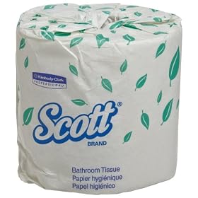 Scott 13607 White 2-Ply Standard Roll Bathroom Tissue (20 Rolls per Case)