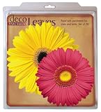 EuroQuest Imports Daisies Deco Parchment Leaves, Package of 20
