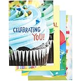 DaySpring Birthday Boxed Cards, Bright Birthday, 12 Count (62991)