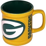 NFLFootballTeamSculptedLogoCoffeeMug-GreenBayPackers