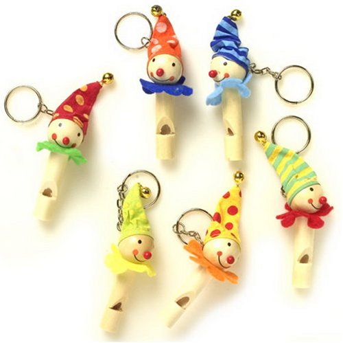 Schlüsselanhänger und Flöten Clowns