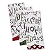DII 100% Cotton, Oversized, Everyday Kitchen Basic, Printed Dishtowel, Welcome Holiday, 18x28, Set of 3- Christmas Carol