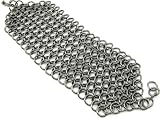 Ippo Unique Black/Hematite Tone Many Chain Linked 13 Row X-Chunky Bracelet with Adjustable Clasp