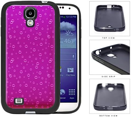 Sparklilng Pink Drink Bubbles Rubber Silicone TPU Cell Phone Case Samsung Galaxy S4 SIV I9500