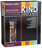 KIND Fruit & Nut, Walnut & Date, All Natural, Gluten Free Bars (Pack of 12)