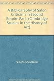 A bibliography of Salon criticism in Second Empire Paris
