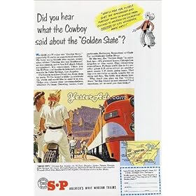 1951 Vintage Ad Southern Pacific Lines - Golden State Vacation Package