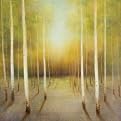 Handpainted Forest in the Trees II - 32 x 32"