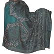 Shawls and Scarves Woolen Paisley Design 84 x 40 inches (psley387)