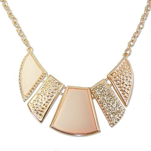EAST 2 WEST Horned Moon Bib Statement Choker Chain Necklace Sweet Elegant Pendant (Japan Import)