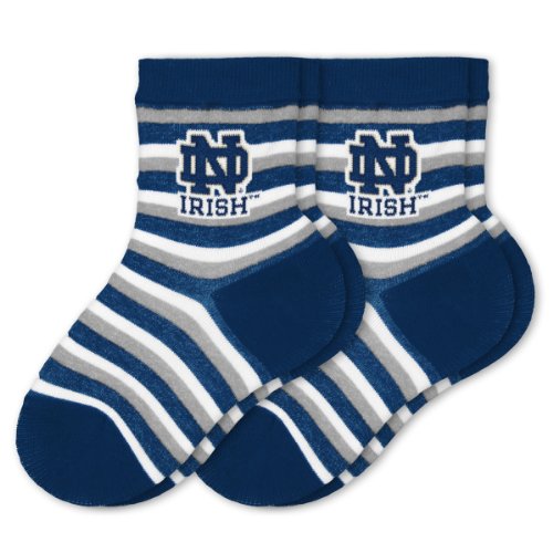 NCAA Notre Dame Fighting Irish Toddler Two Pack Socks Sport Stripe