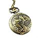 YouYouPifa Bronze Retro Three Horse Pattern Design Relief Small Pocket Watch