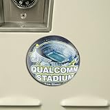 NFL San Diego Chargers Domed Crystal Stadium Magnetized Paperweight
