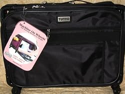 Large Black Mascot Tutto Machine on Wheels Sewing Machine Bag