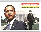 2009 Topps American Heritage Heroes SHORTPRINT Trading Card #137 Abraham Lincoln / Barack Obama Kindred Heroes / Baseball Card in Mint Condition - Shipped in a protective screwdown display case!