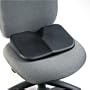 Safco Softspot Seat Cusion - Non-Abrasive, Anti-static, Washable - 15.5" x 10" x 3" - Black