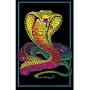 (24x36) Cobra (Coiled) Flocked Blacklight Poster Print