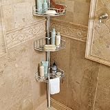 Tension-mount Shower Butler - Brushed Stainless Steel - Frontgate