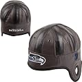 Seattle Seahawks Brown Faux Leather Helmet Hat