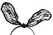 Easy lifestyles Sexy Black Lace Headband Sweet Bunny Rabbit Ear Hair Band for Wedding Party Cosplay Costume Accessory,40*9CM
