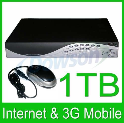 4 Channel Surveillance Security CCTV H.264 DVR Recorder 1000G HDD included! VGA! 4 Channel Audio! 3G Mobile View!