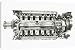 Canvas Prints of Napier Halford Dagger I engine, 800hp from Mary Evans