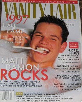 Vanity Fair Magazine December 1997 Matt Damon