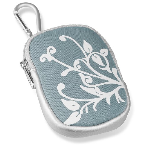 Mantona CamCase blau Lifestyle Tasche f&uuml;r Digitalkameras, Handys, Schl&uuml;ssel und Make-up