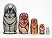 Wolves & Foxes Russian Nesting Doll 5pc./6