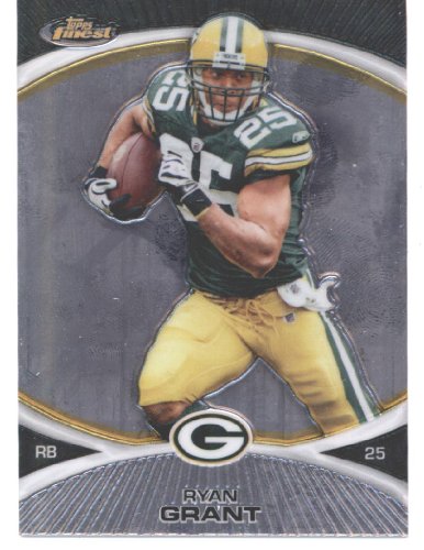 2010 Topps Finest Football Card #48 Ryan Grant Green Bay Packers