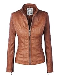 MBJ Womens Panelled Faux Leather Quil…