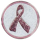 Sparkled Pink Ribbon Golf Ball Marker & Clip