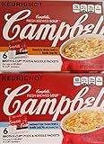 Campbell's Fresh Brewed Soup Broth K-cup Pods & Noodle Packets, Variety (Pack of 2), Southwest Style Chicken & Homestyle Chicken Broth & Noodle Soup Mix