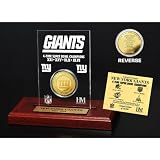 NFL New York Giants 4-Time Super Bowl Champions 24KT Gold Etched Acrylic