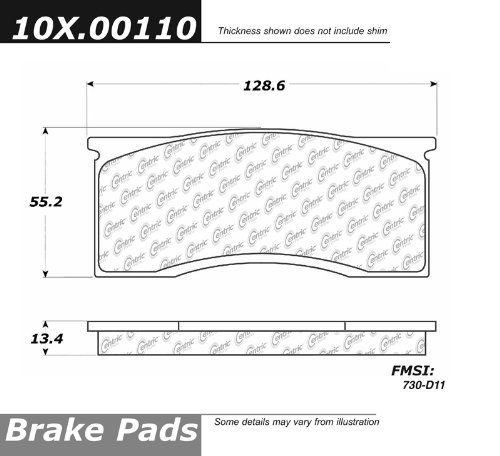 Centric Parts, 102.00110, CTek Brake Pads