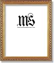 Frame for Picture Photo Diploma or Poster, Solid Wood, Gold, style #609